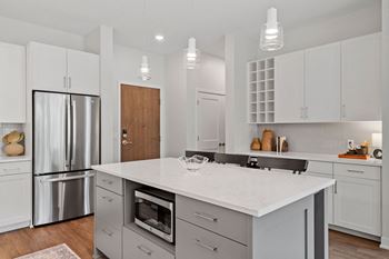 Quartz or marble countertops